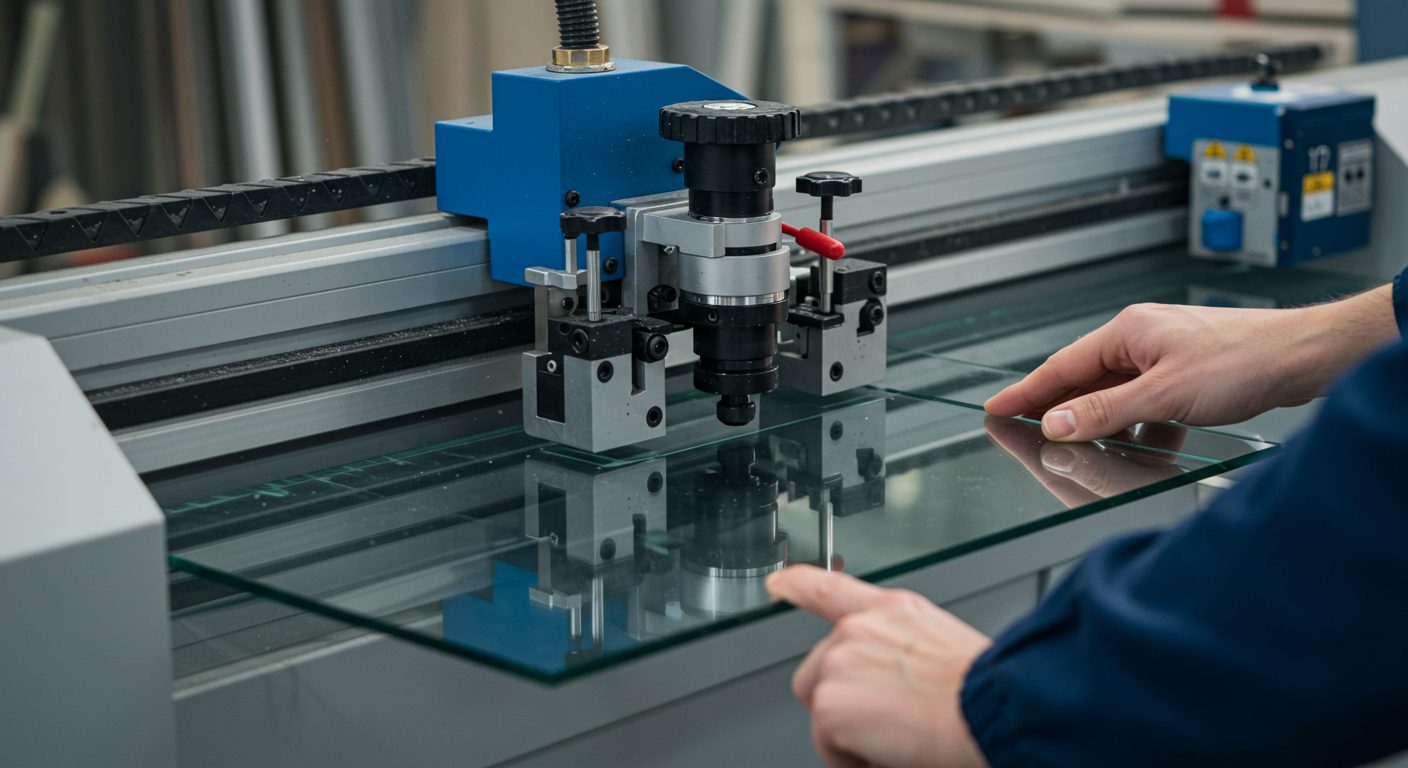 glass door beveling machine