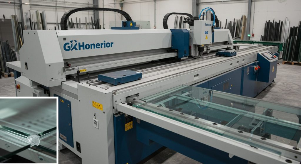 glass edge chamfering machine