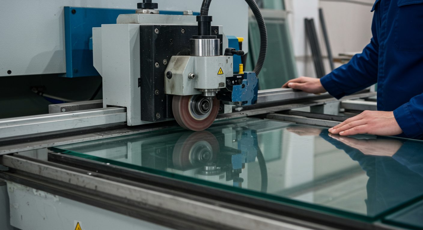 glass panel beveling machine
